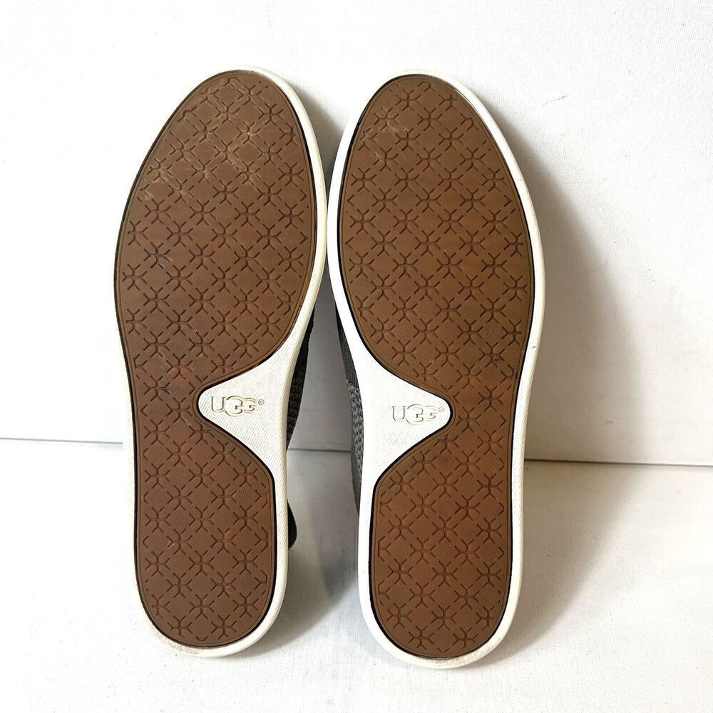 UGG Women's Size 9.5 EU 40.5 Slip On Comfort Casual Shoes Flat Brown Knit Fabric - Picture 10 of 13